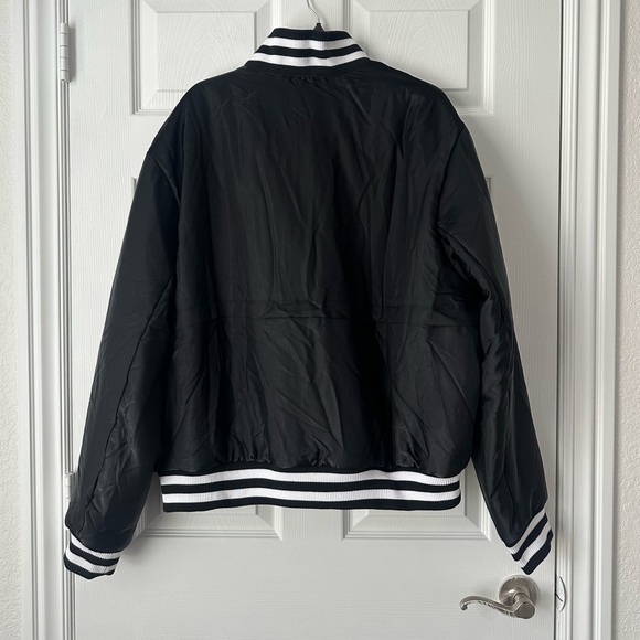 Alo Yoga Afterglow Varsity Jacket Black L - Picture 7 of 10